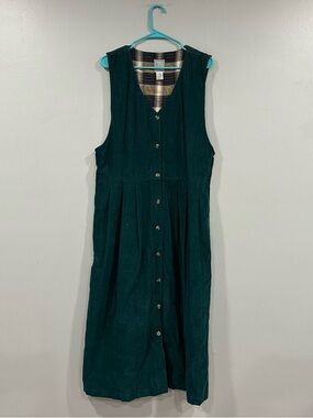 Original Russ Sport Vintage VTG Long Corduroy Dress Medium M
